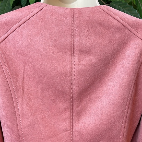 WHBM FAUX SUEDE MOTO JACKET - Picture 11 of 13